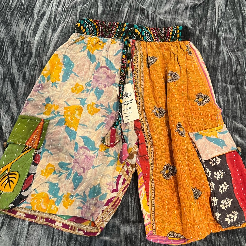 Colorful Patchwork Shorts